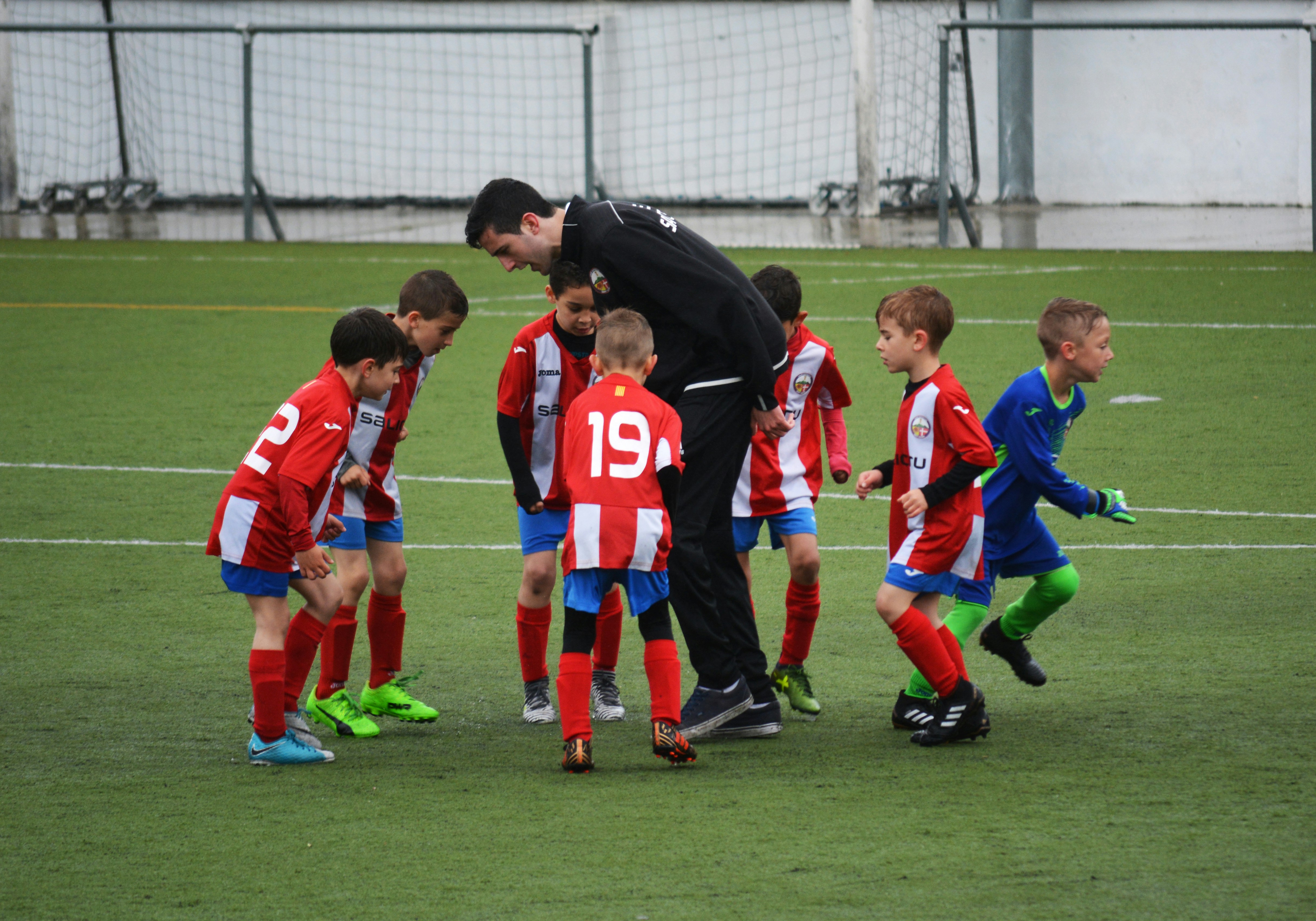 Sports professionals working together